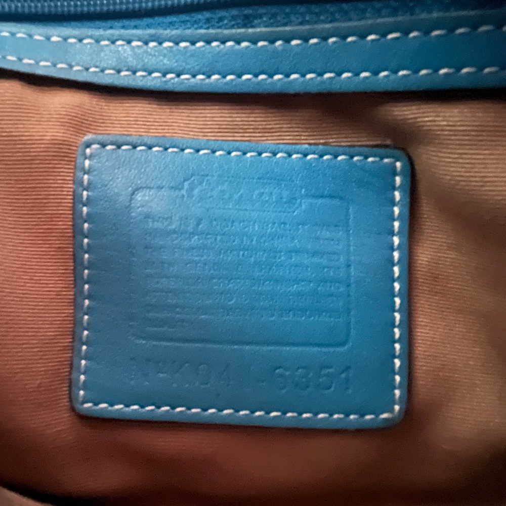 Coach Y2k Soho signature jacquard Blue canvas and suede mini hobo Bag - Picture 9 of 11